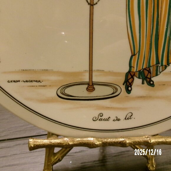 NO 2 GERDA WEGENER Saut de lit Villeroy & Boch Design 1900 8" Decorative Plate - Picture 2 of 6